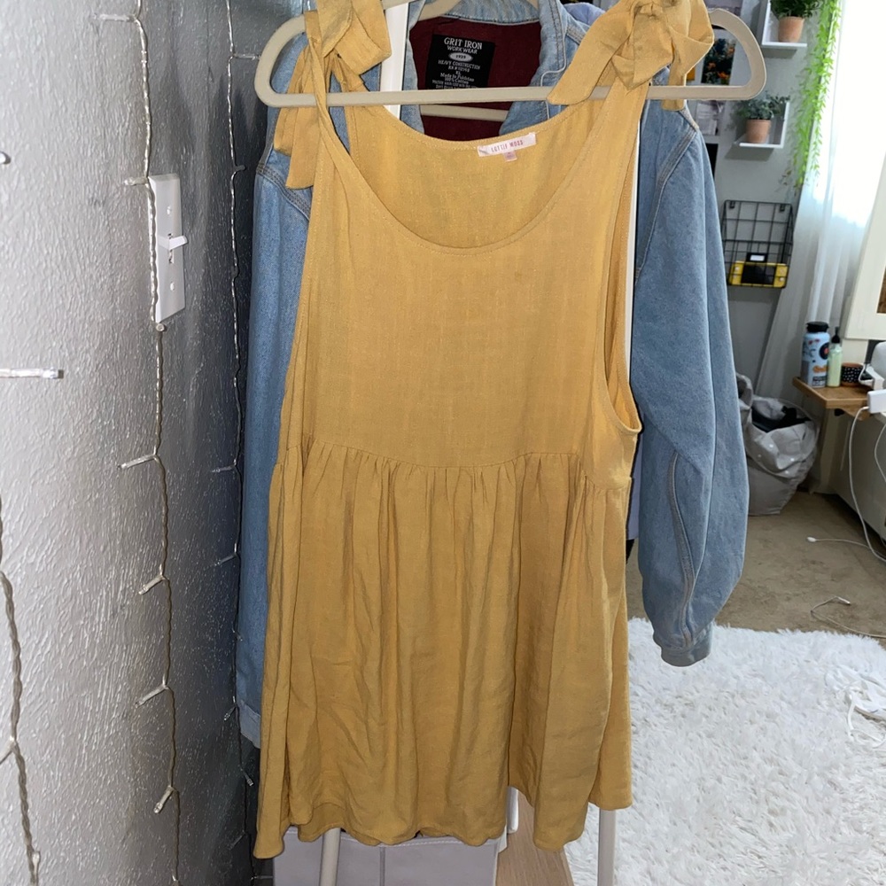 Lottie Moss tie sleeve dress